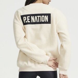 P.E.Nation Set Shot Sweat in Pearled Ivory